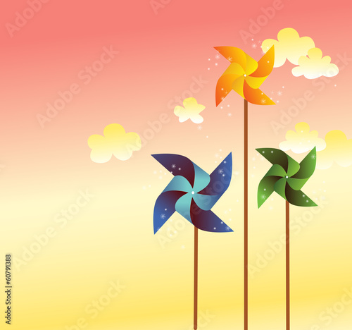 pinwheel for background vector