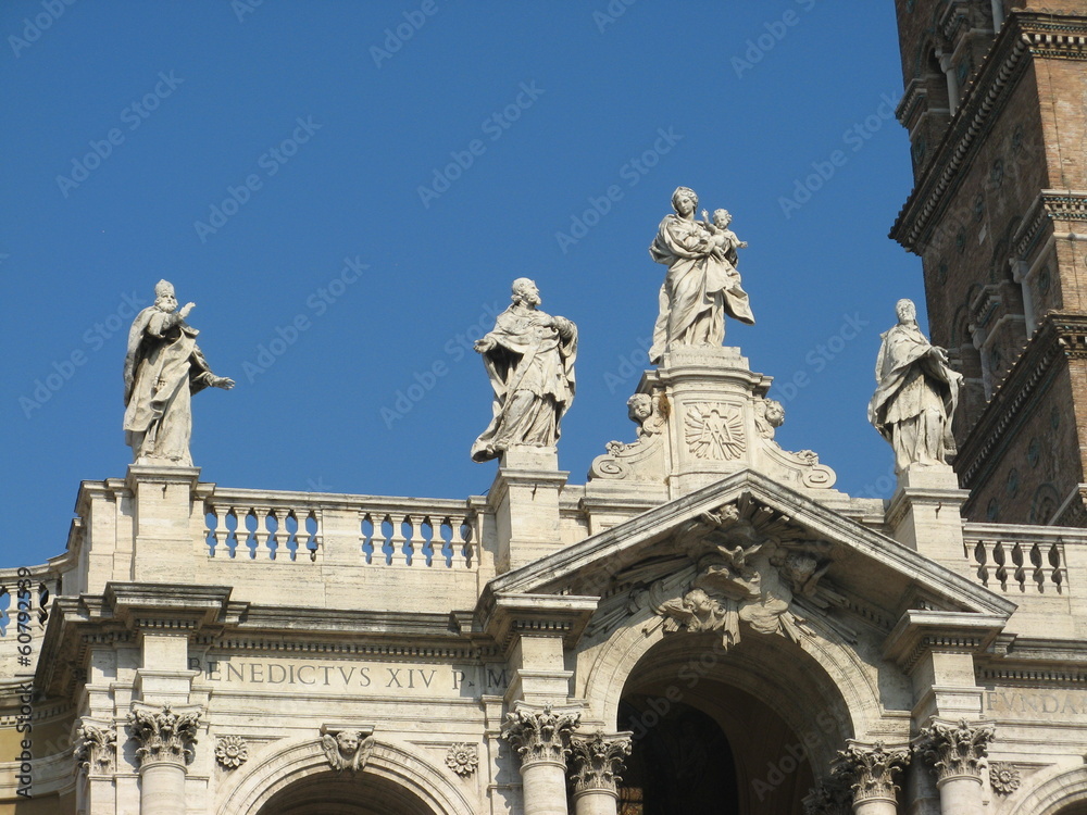 Italie - Rome - Terrasse basilique Sainte-Marie-Majeure
