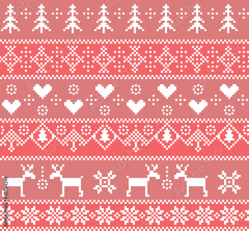 Seamless winter pattern.
