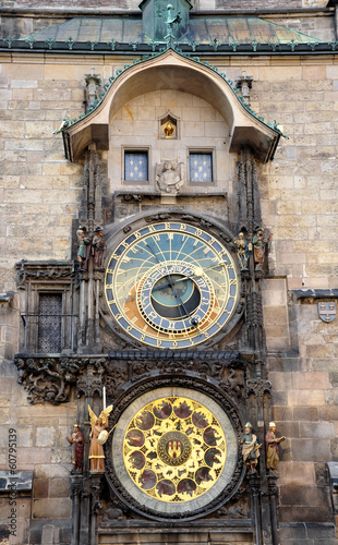 Photography old astronomical clock, Prague, Czech Republic, Europe