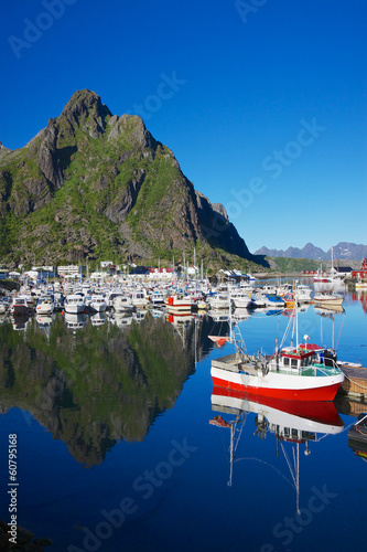 Harbor in Svolvear on Lofoten