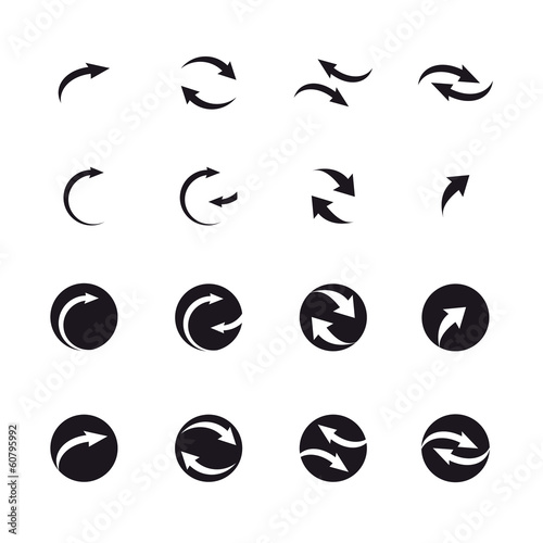 set of black arrows