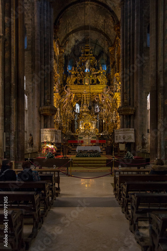 Main altar of the Santiago de Compostela Cathedral