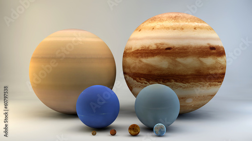 Sistema solare pianeti rapporto grandezze dimensioni