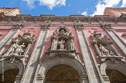 Madrid - Facade of baroque church San Millan e San Cayetano. photo