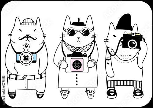 cute hipster cats
