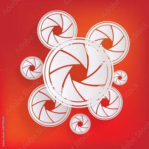 Photo camera diaphragm icon