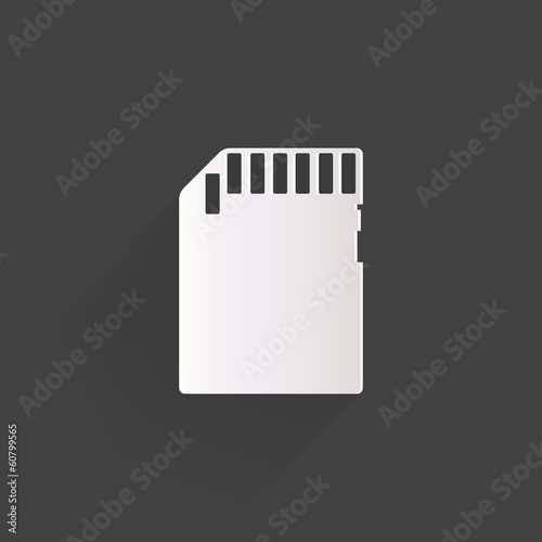 compact memory card icon