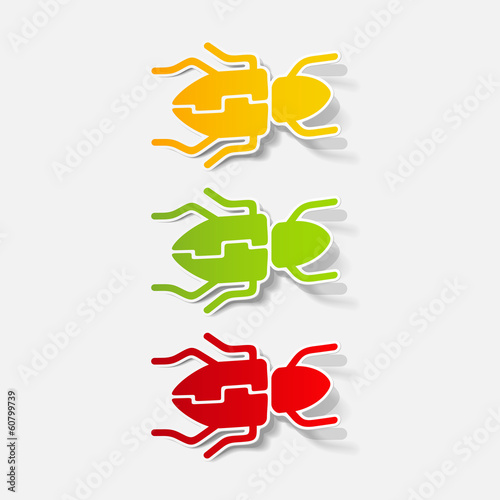 realistic design element: beetle