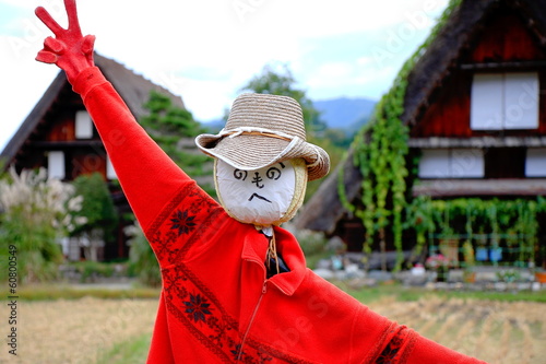 Red scarecrow - Shirakawa-go photo
