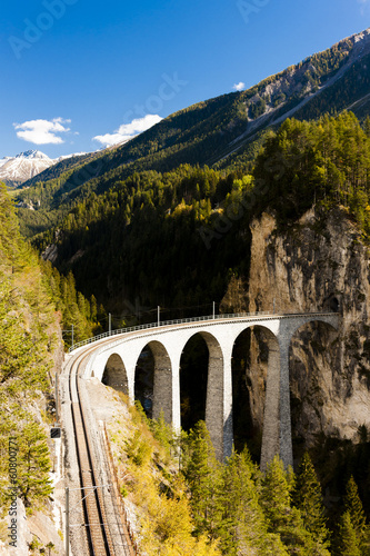Landwasserviadukt, canton Graubunden, Switzerland