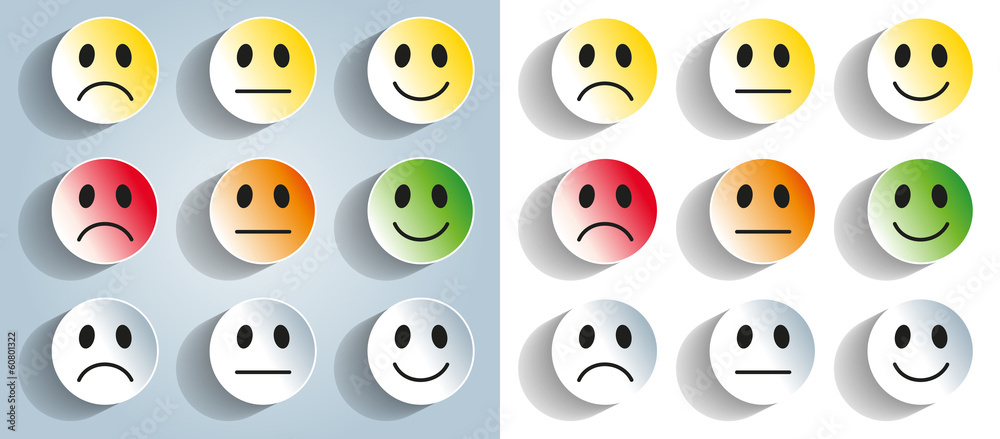 Obraz premium Set Smileys-1