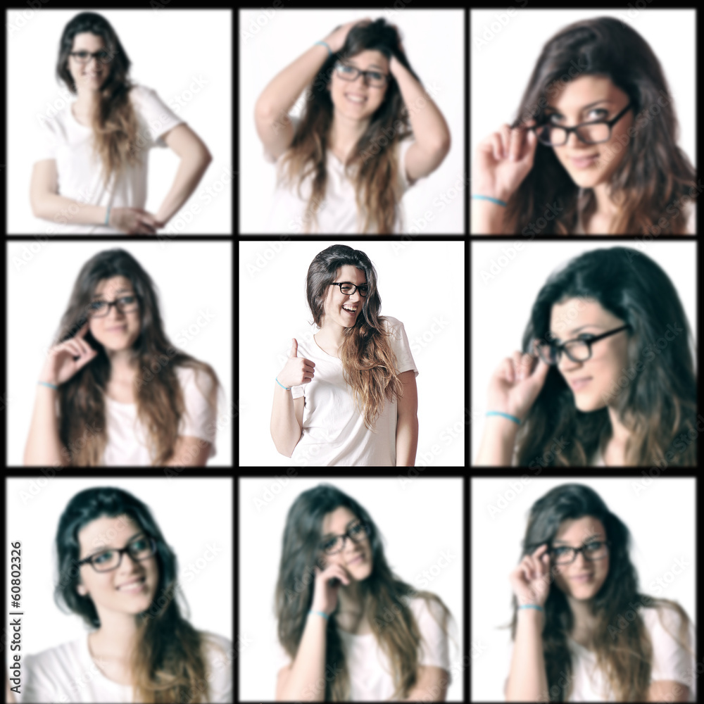 Collage of beautiful woman Collage of beautiful woman