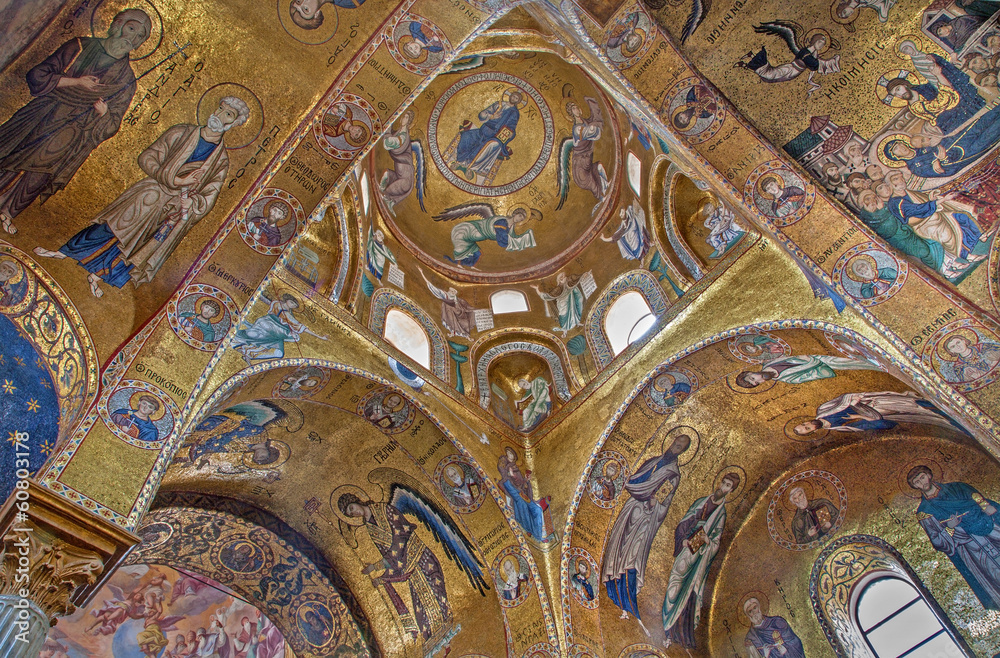 Palermo - Byzantine mosaic in Santa Maria dell' Ammiraglio