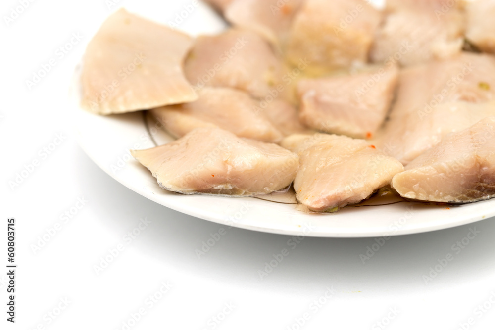 sliced salted herring sliced salted herring