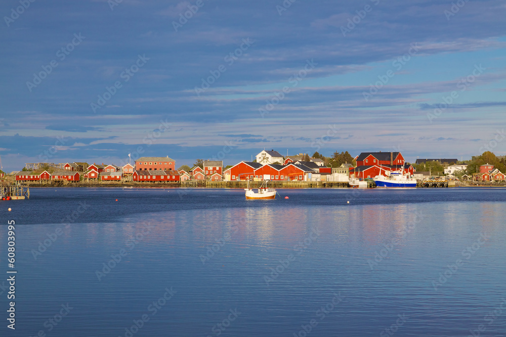 Naklejka premium Fishing port in Reine