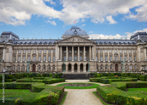 Facade of Royal Palace in Brussels