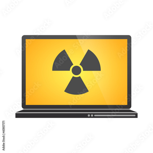 Laptop with icon