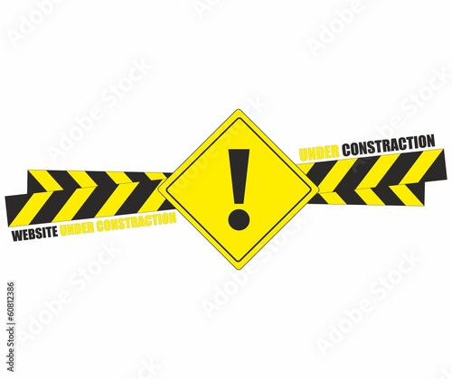 Website under construction sign