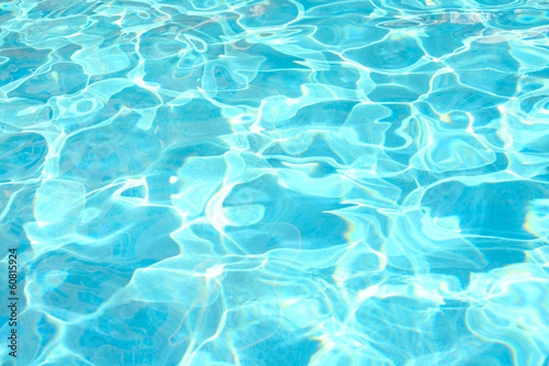 Sparkling water in swimming pool