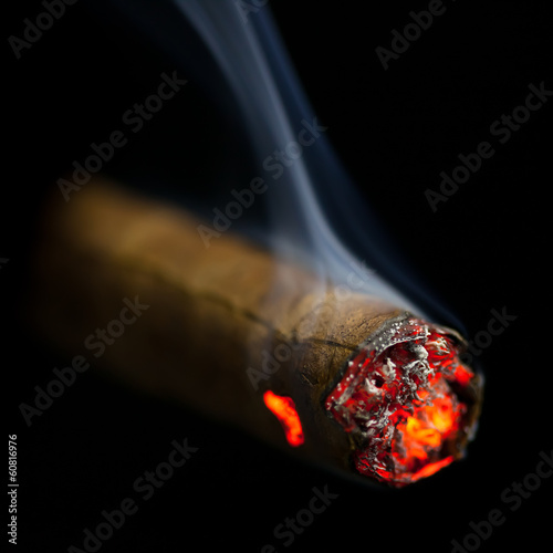 burning cigar photo
