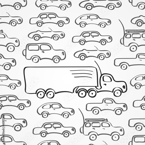Cars seamless pattern