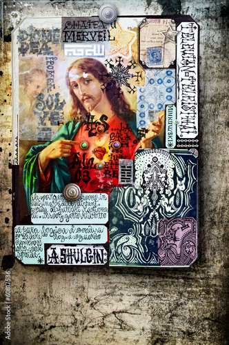 Collage with sacred images