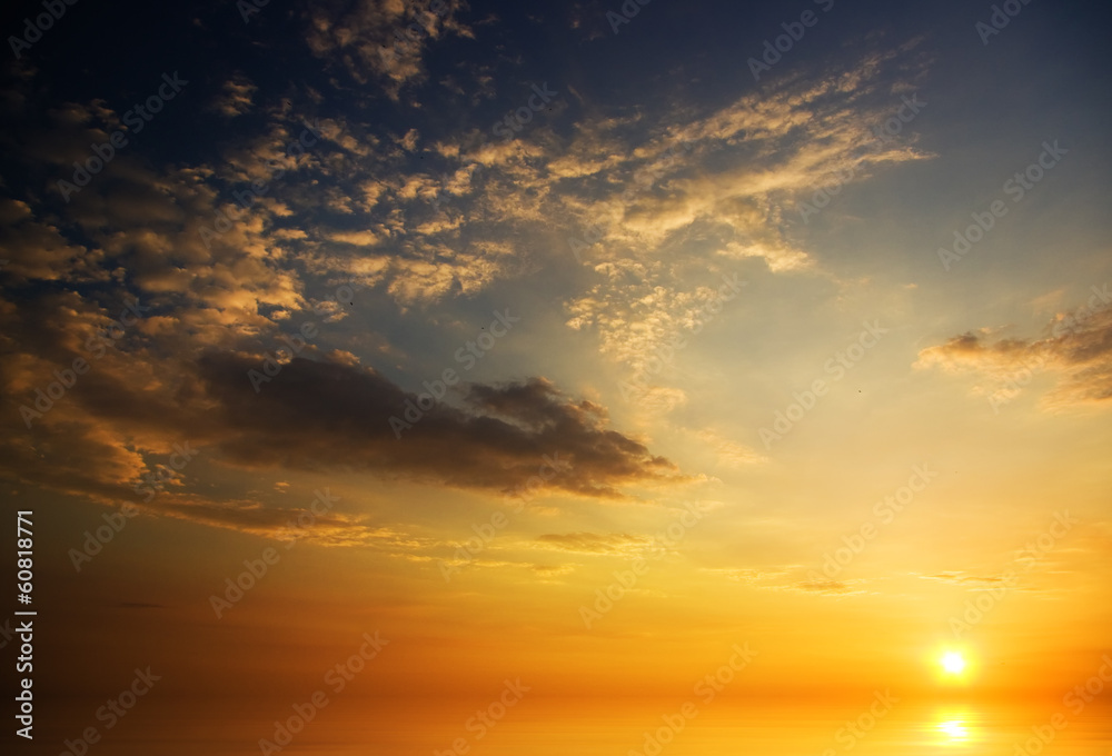 Obraz premium sunset on the sea