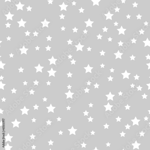 seamless pattern of white stars on a gray background.holiday bac