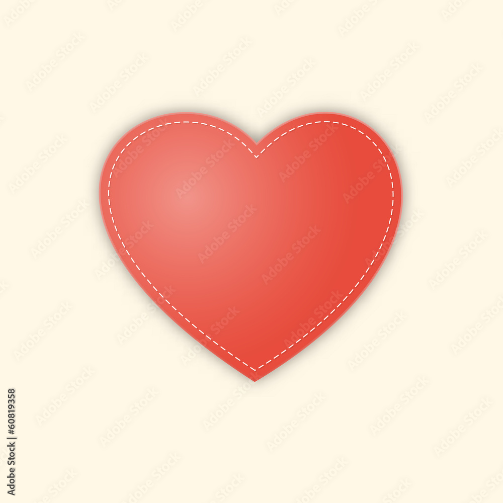 the red heart illustration