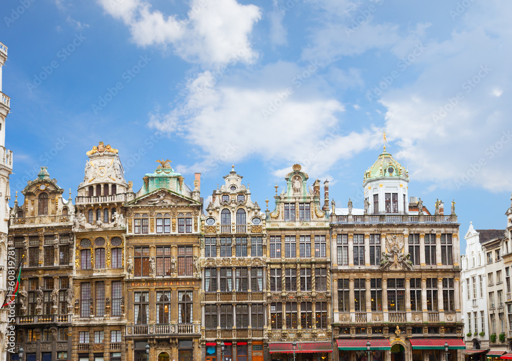 Fototapeta premium Guildhalls facades, Brussels
