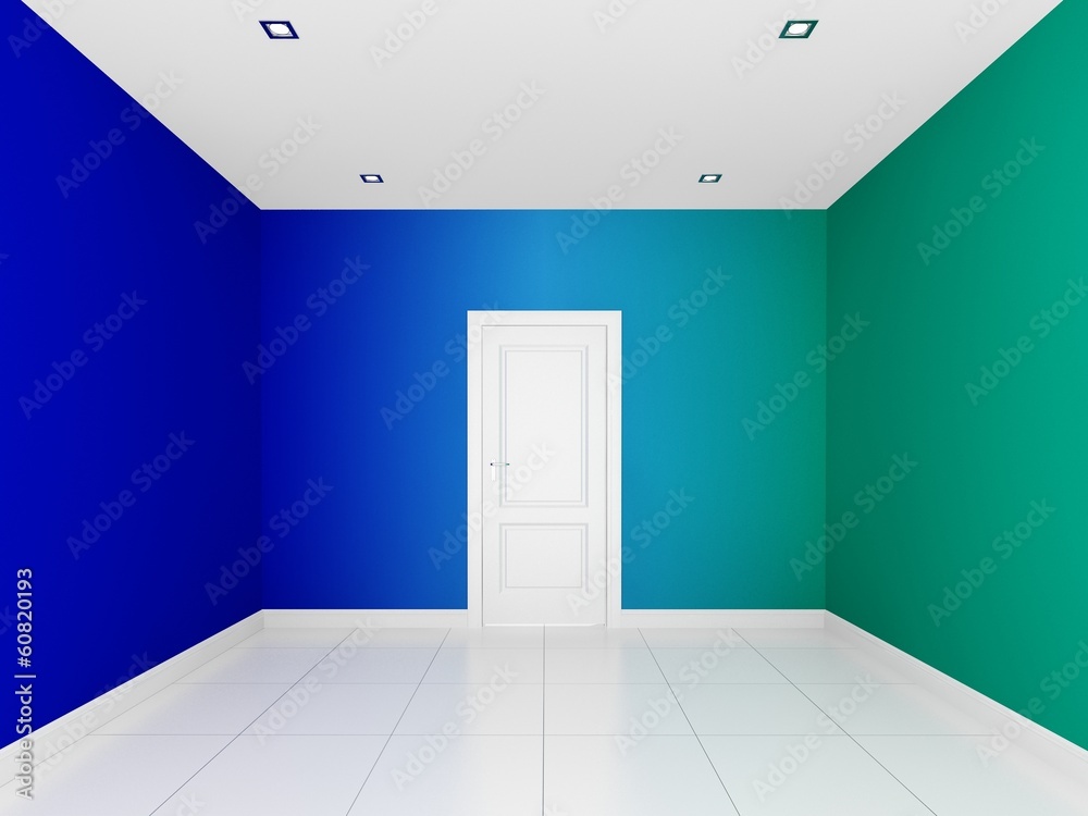 colorful wall in a empty room colorful wall in a empty room