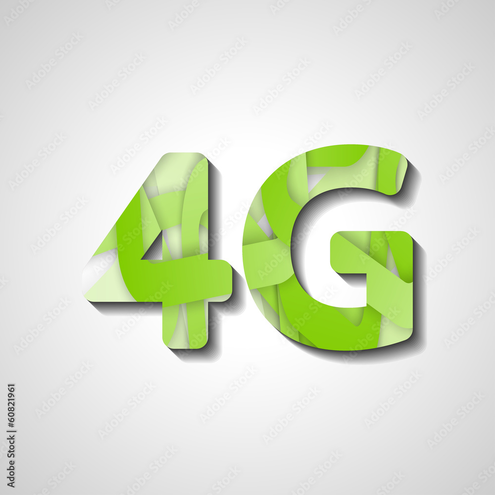 4G latest wireless communication, abstract symbol 4G latest wireless communication, abstract symbol