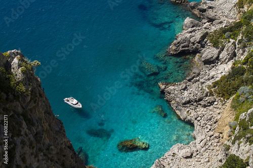 Rocky coastline, Capri island (Italy)