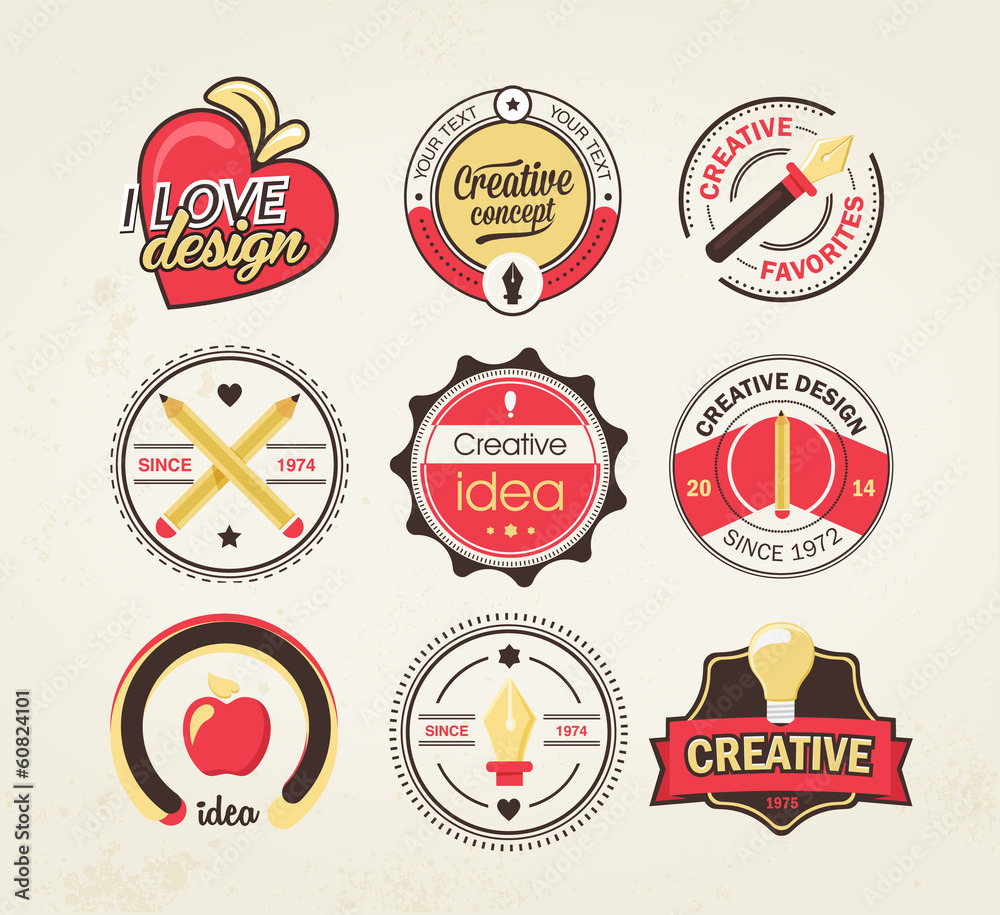 Creative design badges