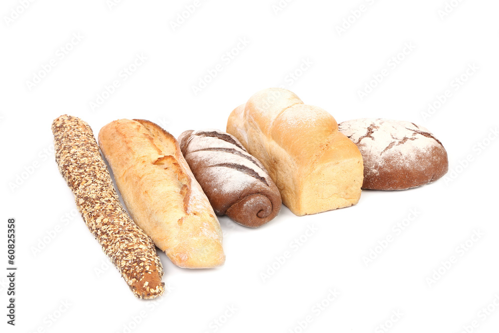 Various healthy bread.