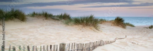 Obraz panorama z widokiem na wydmy, plaże i morze
