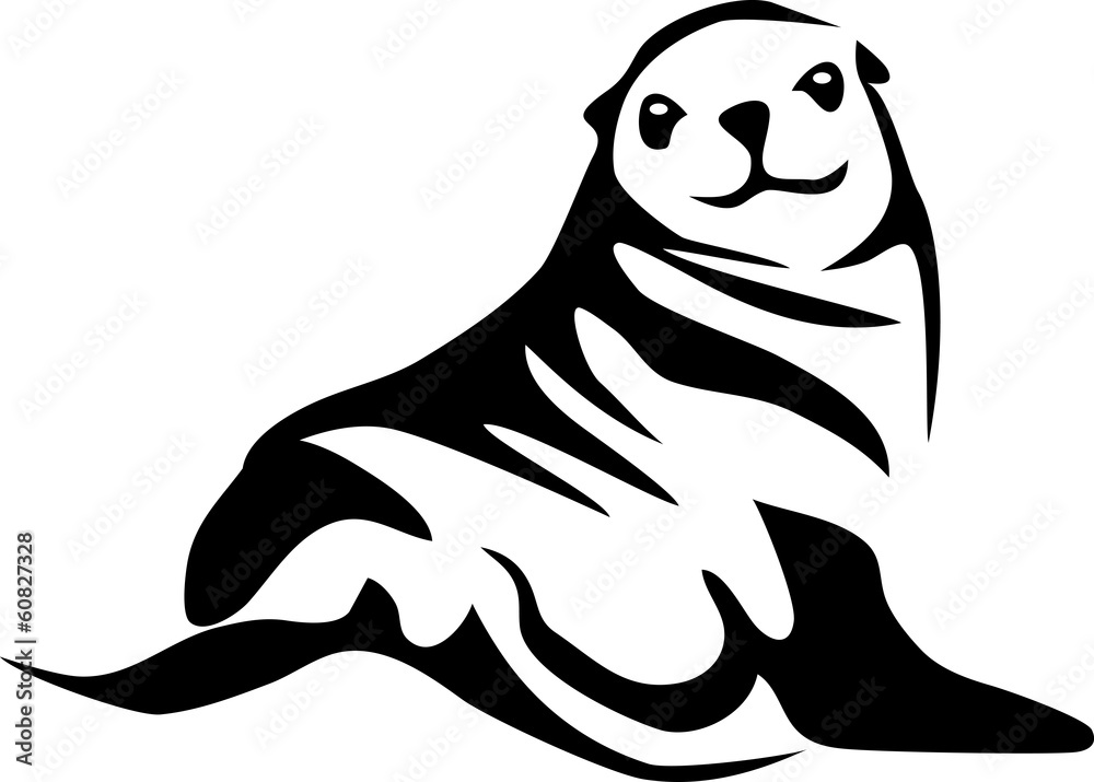 Naklejka premium sea lion