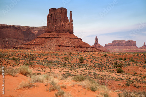 Famous Monument Valley  desert canyon in Utah  USA