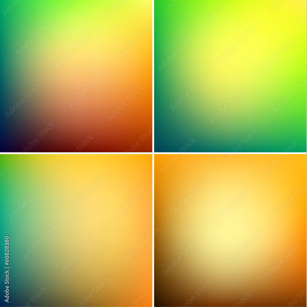Smooth abstract colorful backgrounds set Smooth abstract colorful backgrounds set