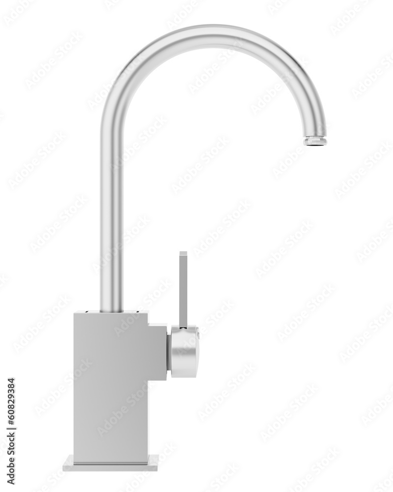 modern faucet isolated on white background modern faucet isolated on white background