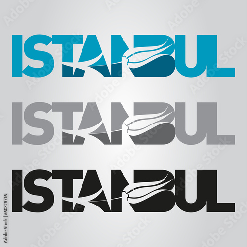 istanbul logo, icon and symbol vector illustration
