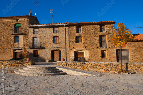 Villafranca del cid houses in Castellon Maestrazgo photo