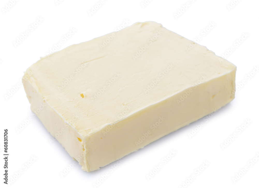 Tasty butter isolated on white