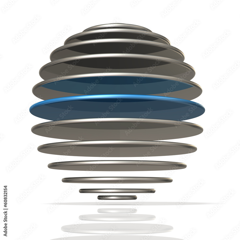 Metallic earth that are stacked