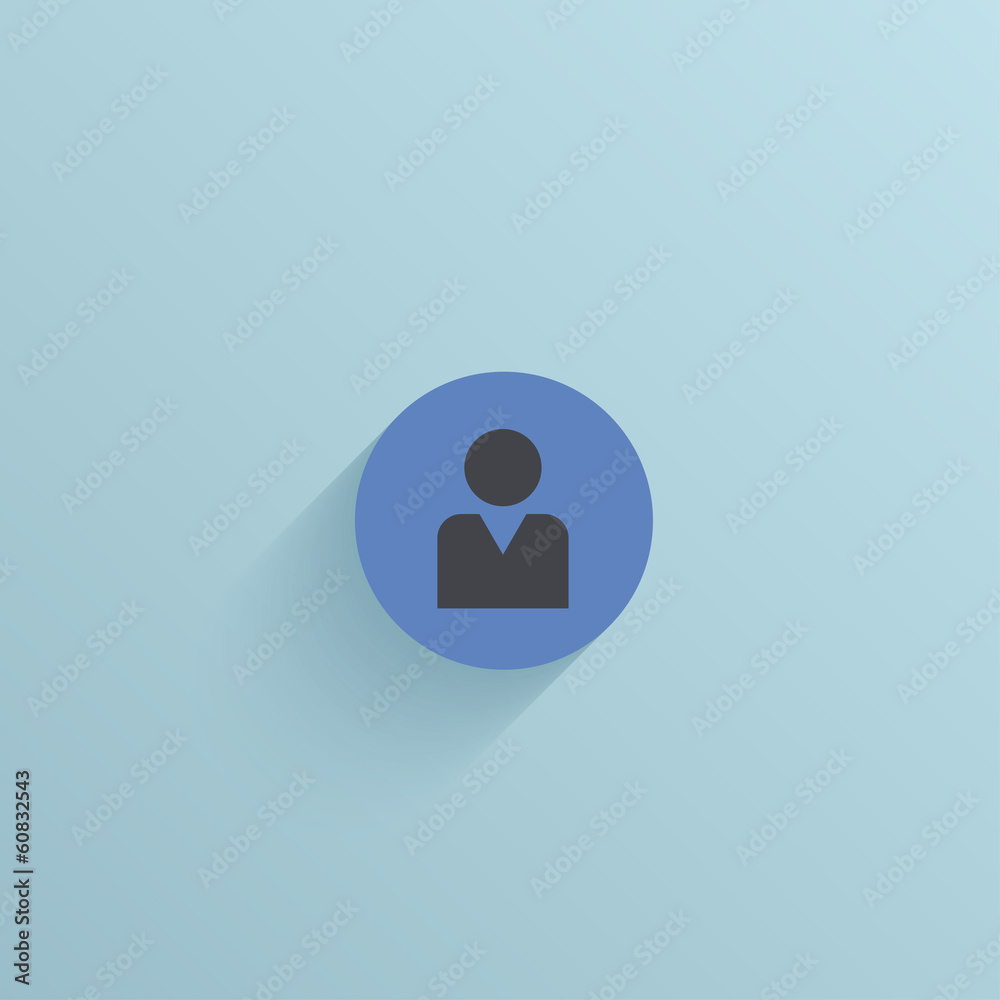 Vector flat circle icon on blue background. Eps10 Vector flat circle icon on blue background. Eps10