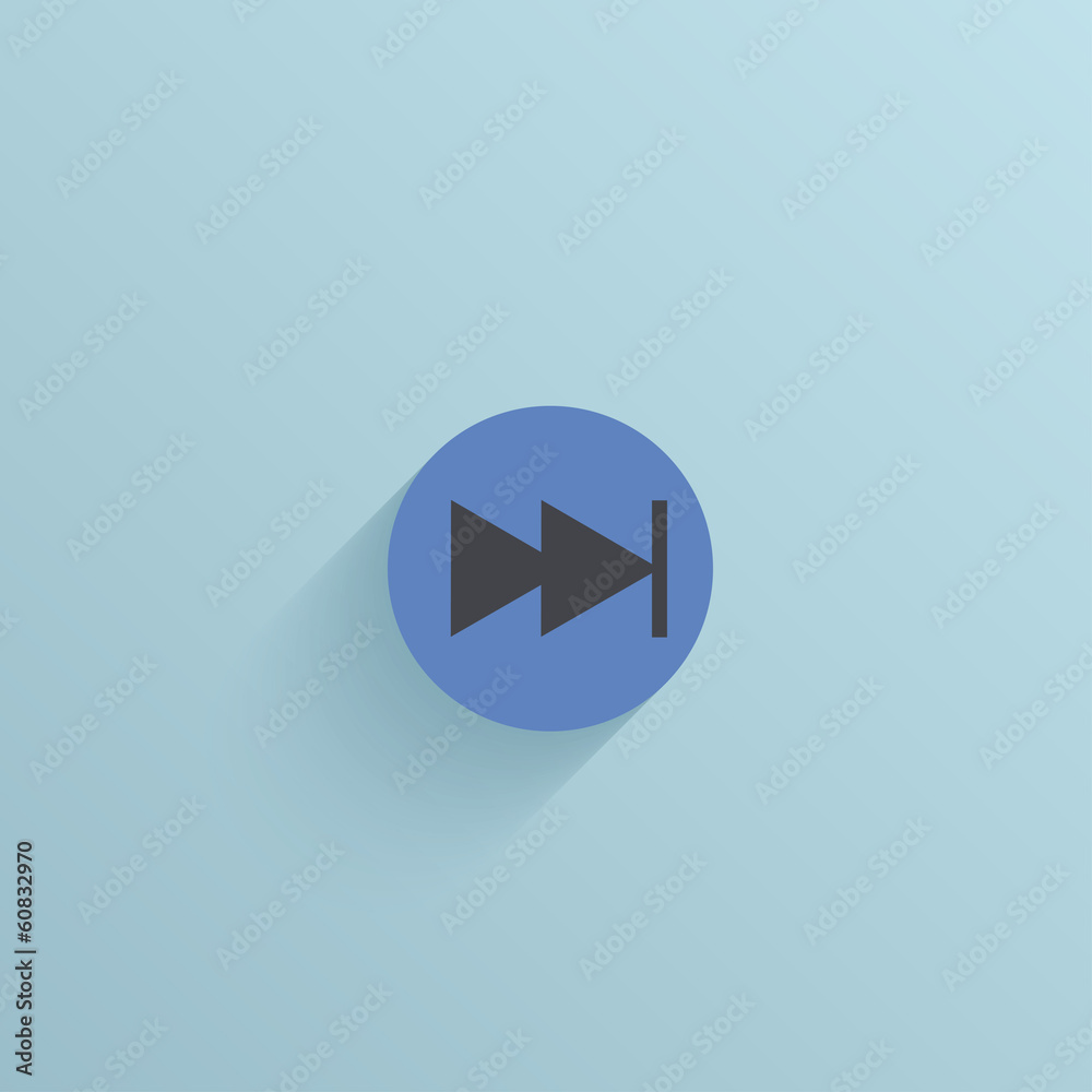 Vector flat circle icon on blue background. Eps10 Vector flat circle icon on blue background. Eps10