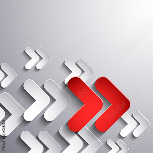 Abstract 3d arrows moving forward