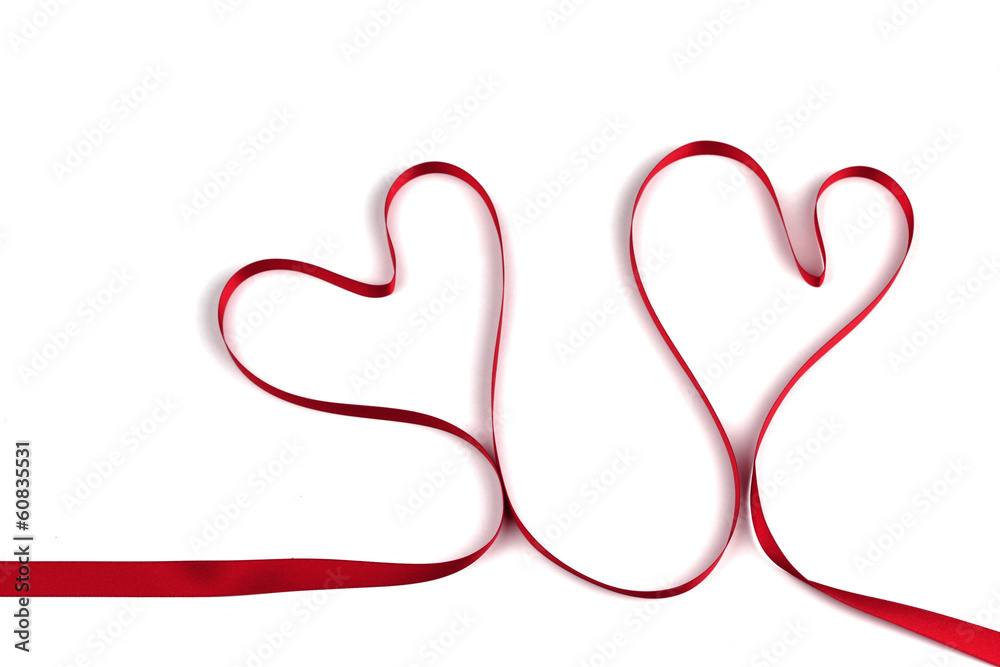 Red ribbon heart
