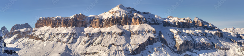 Winter mountains in Italian Alps